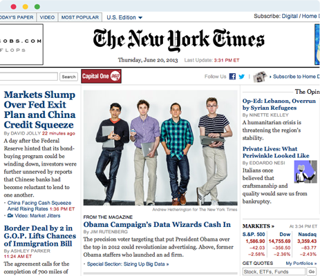 AMG co-founders on the front cover of the NYT magazine in 2013